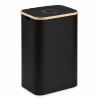 EXTRALINK Black Forest pantillisten pullojen keräyskori, taitettava, 100L, musta