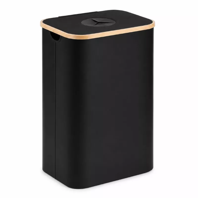 EXTRALINK Black Forest pantillisten pullojen keräyskori, taitettava, 100L, musta