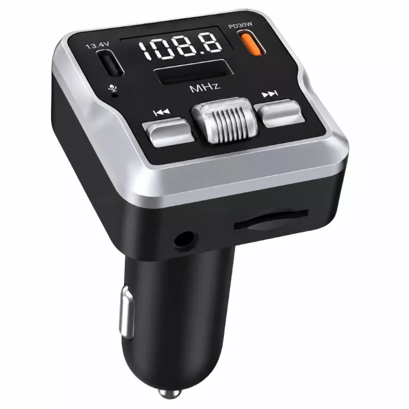 EXTRALINK Bluetooth FM-lähetin 2 USB-latausportilla ja microSD-korttipaikalla