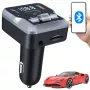 EXTRALINK Bluetooth FM-lähetin 2 USB-latausportilla ja microSD-korttipaikalla