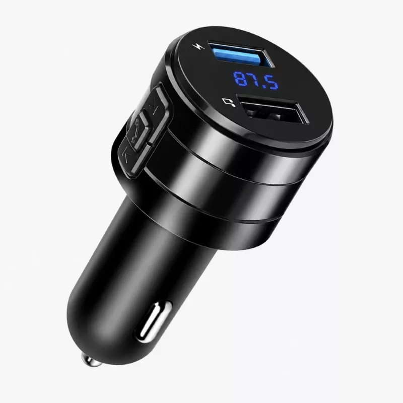 EXTRALINK Bluetooth FM-lähetin 2x USB-laturilla, handsfree-toiminnolla, musta
