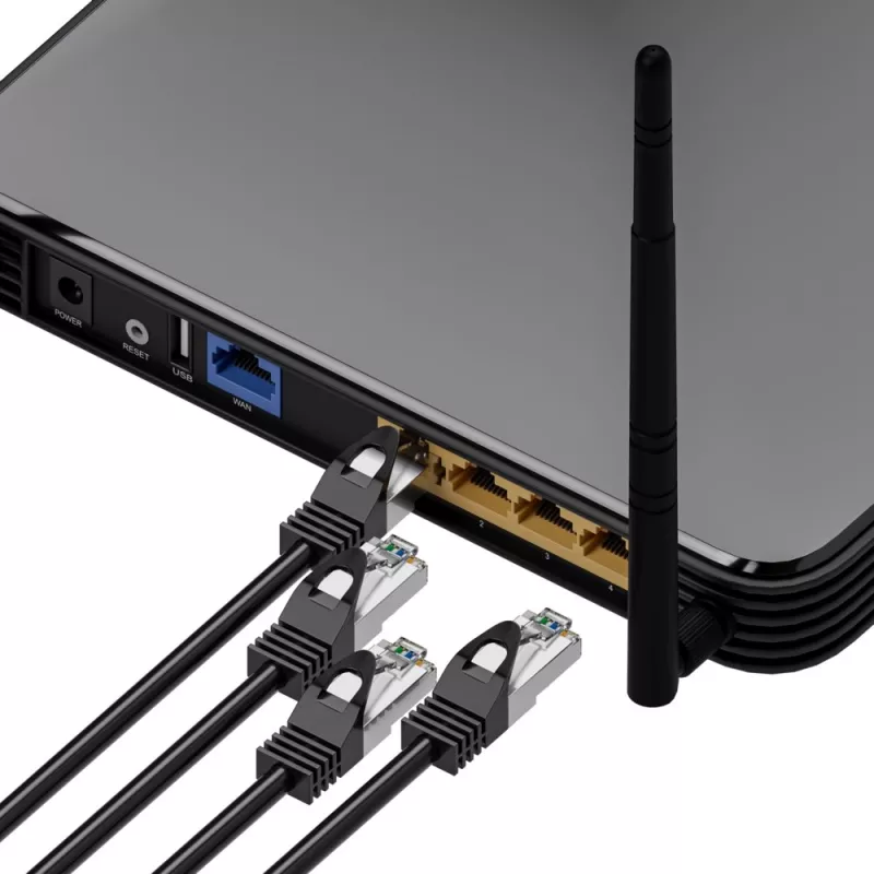 Extralink Cat.5e FTP LAN-patchkaapeli 10m, kupari verkkokaapeli parikierretty