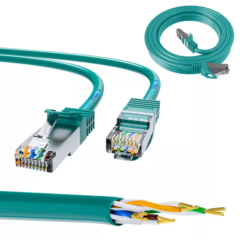 Extralink Cat.6 FTP 10m LAN-verkkokaapeli, kupariverkkokaapeli, twisted pair 1Gbit/s