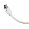 EXTRALINK Cat.8 U/FTP litteä Ethernet-patch-kaapeli 10m 40Gbps valkoinen