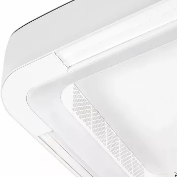 Extralink Cube Air 23 älykäs WiFi-kattotuuletin valolla, valkoinen, 59 cm, sovellusohjaus