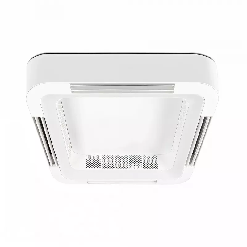 Extralink Cube Air 23 älykäs WiFi-kattotuuletin valolla, valkoinen, 59 cm, sovellusohjaus