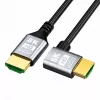 EXTRALINK HDMI 2.1 8K HDR 2M vasemmalle kulmattu kaapeli
