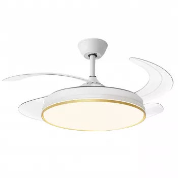 Extralink Phantom Wing 42 Smart WiFi kattotuuletin - valkoinen, 107 cm, WiFi-sovellusohjaus