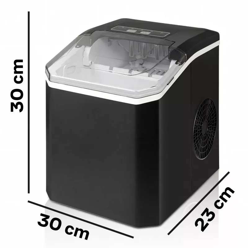 Extralink SmartLife Cube Ice Lite jääpalakone - 12 kg/24h, 1,8L säiliö, Bullet Ice, musta