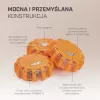 Extralink Smartlife LED-varoitusvalo, USB-C, keltainen, IP67