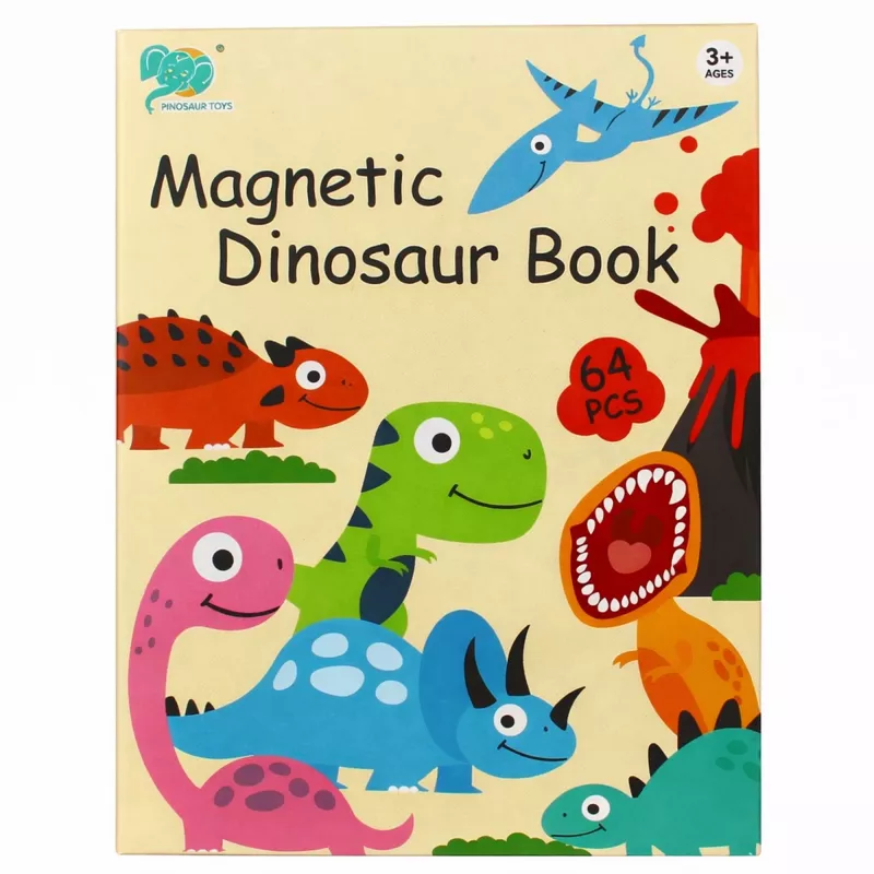 EXTRALINK TOYS magneettinen palapelikirja 64 palaa dinosaurukset