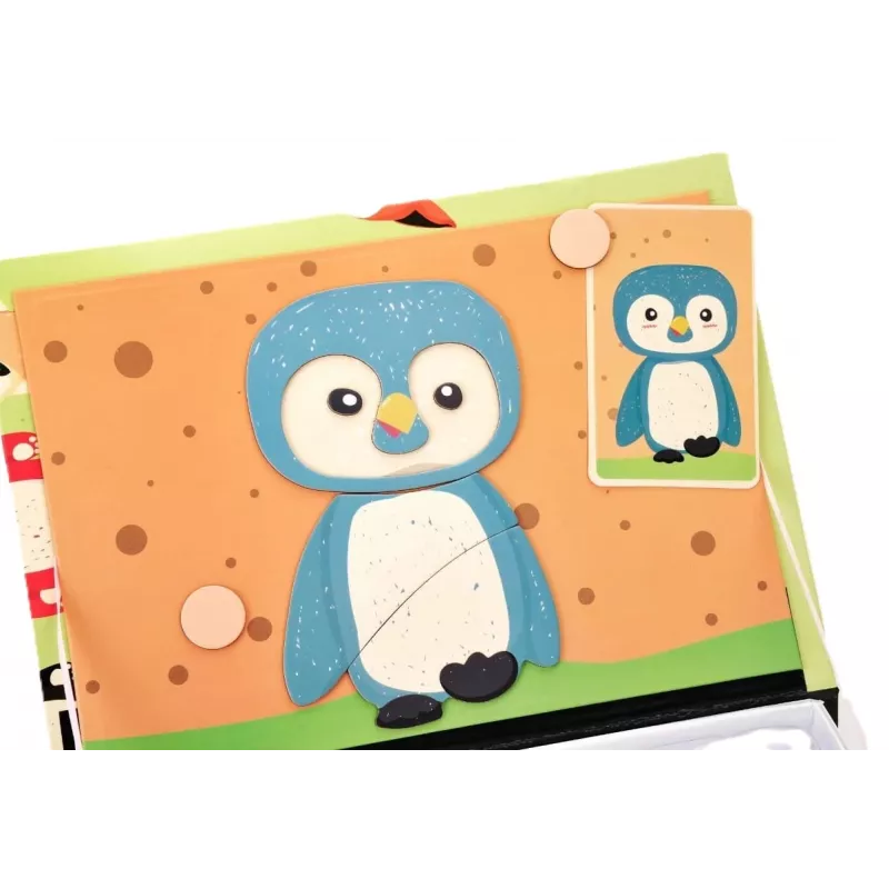 EXTRALINK TOYS Magnetic Puzzle Book Animals 68 osaa