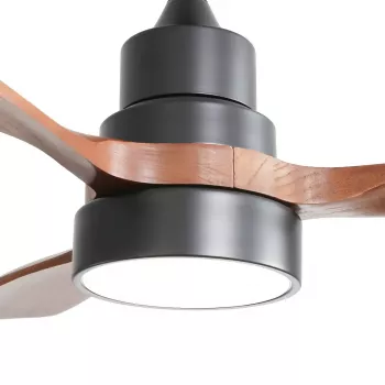 Extralink Walnut Dark 48 älykäs WiFi-kattotuuletin, tumma pähkinä, 122 cm, sovellusohjaus