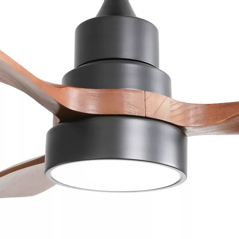 Extralink Walnut Dark 48 älykäs WiFi-kattotuuletin, tumma pähkinä, 122 cm, sovellusohjaus
