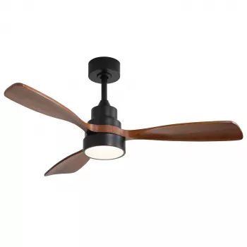 Extralink Walnut Dark 48 älykäs WiFi-kattotuuletin, tumma pähkinä, 122 cm, sovellusohjaus