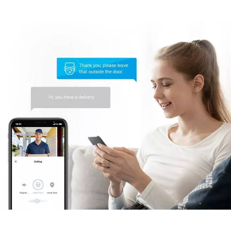 Ezviz CS-CP4 2MP Wi-Fi digitaalinen ovisilmä 4,3 tuuman näytöllä, hopea