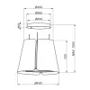 Faber Beat Titanium Matt F45 seinäliesituuletin, 45 cm, 630 m³/h, LED