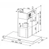 Faber Stilo Comfort BK Matt A90 90cm seinäliesituuletin, mattamusta, 670m³/h