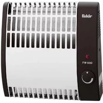 Fakir FW 500 kromi/antrasiitti pikakuumentaja huurtumissuojalla, 500 W seinäkonvektori 6004006