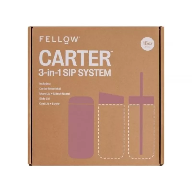 Fellow Carter Move Mug 3-in-1 473 ml termomuki 3 kannella Powder Pink