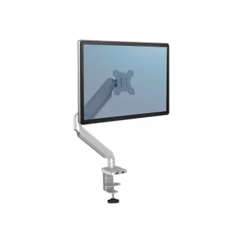 Fellowes Platinum Series -näyttökiinnike - säädettävä varsi - alumiini - hopea - näytön koko enintään 68,6 cm (27
