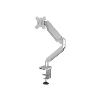 Fellowes Platinum Series -näyttökiinnike - säädettävä varsi - alumiini - hopea - näytön koko enintään 68,6 cm (27
