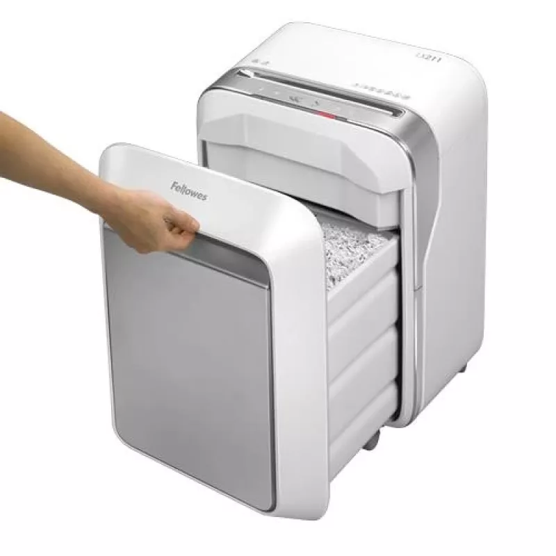 Fellowes Powershred LX211 Micro-Cut -silmäpaperisilppuri, 15 arkkia, 23 litraa, valkoinen