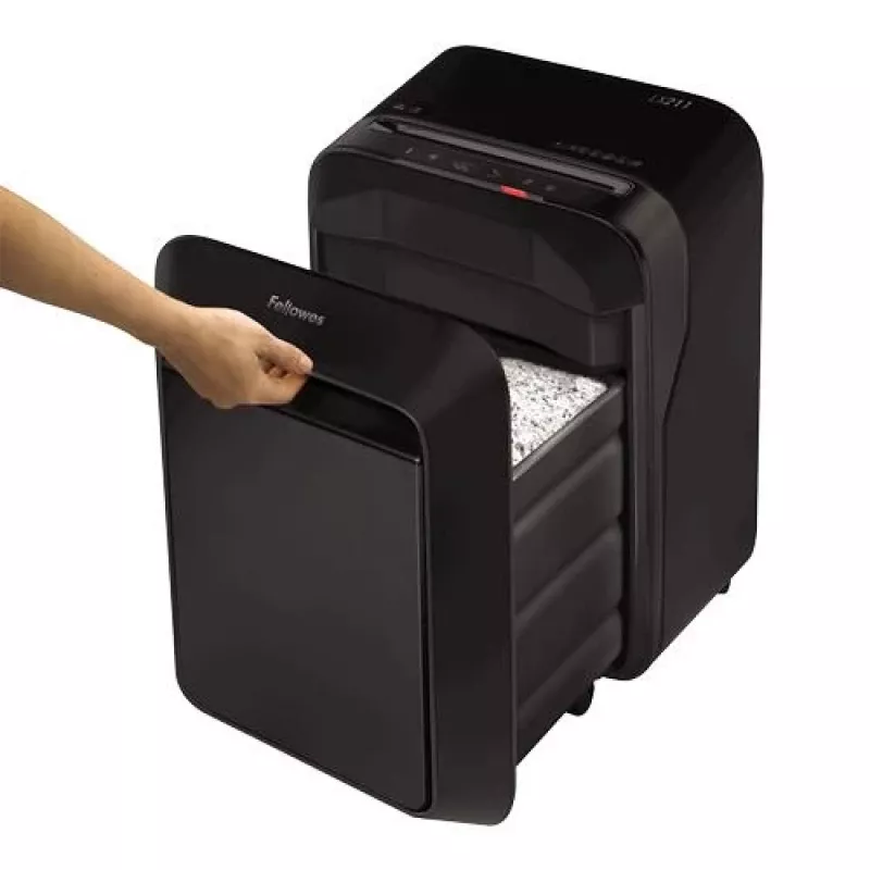 Fellowes Powershred LX211 Micro-Cut -silmäpaperisilppuri, musta, 15 arkkia, 23 litraa