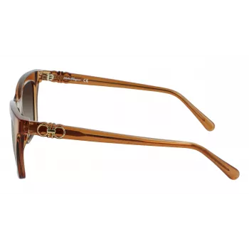 FERRAGAMO SF1027S-210 naisten aurinkolasit havanna ruskea 55 mm