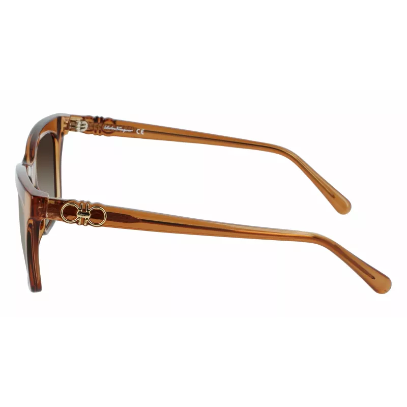 FERRAGAMO SF1027S-210 naisten aurinkolasit havanna ruskea 55 mm
