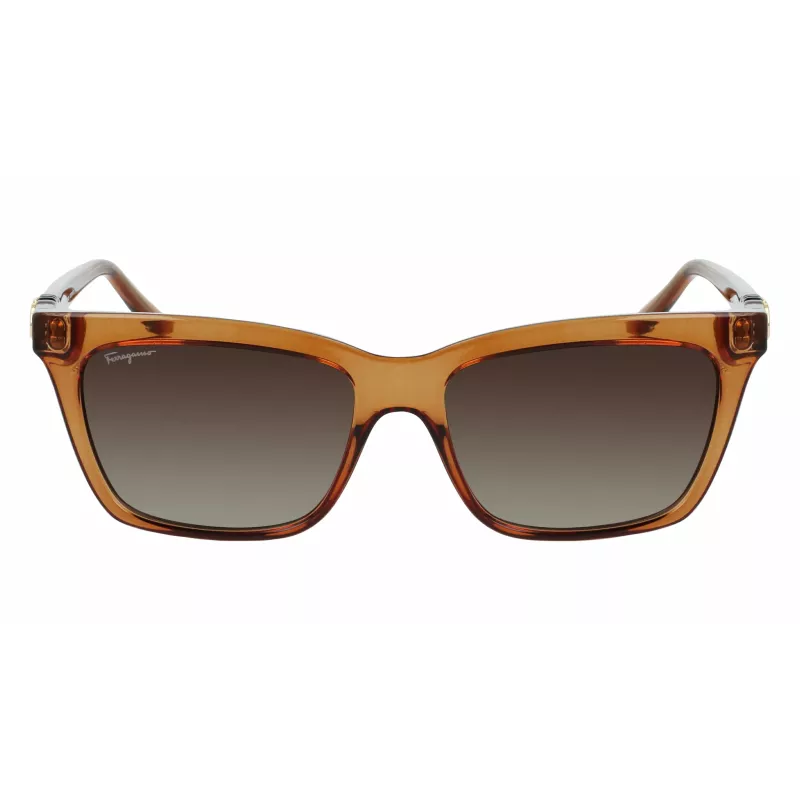 FERRAGAMO SF1027S-210 naisten aurinkolasit havanna ruskea 55 mm