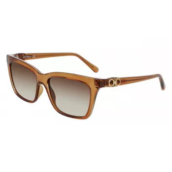 FERRAGAMO SF1027S-210 naisten aurinkolasit havanna ruskea 55 mm