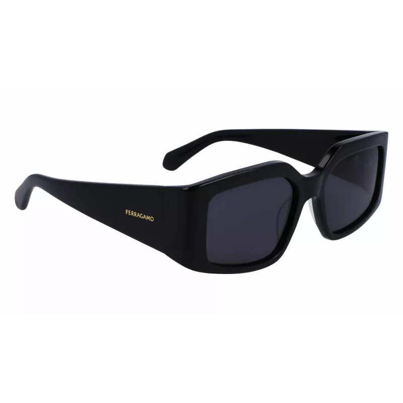 FERRAGAMO SF1101S541800 naisten aurinkolasit musta harmaa 54 mm