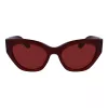 FERRAGAMO SF1107S552065 naisten kulmikkaat asetaatti-aurinkolasit Havana Brown Gradient 55/20/140 mm