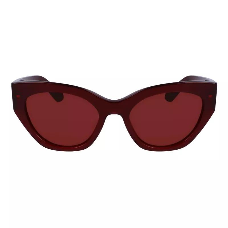 FERRAGAMO SF1107S552065 naisten kulmikkaat asetaatti-aurinkolasit Havana Brown Gradient 55/20/140 mm