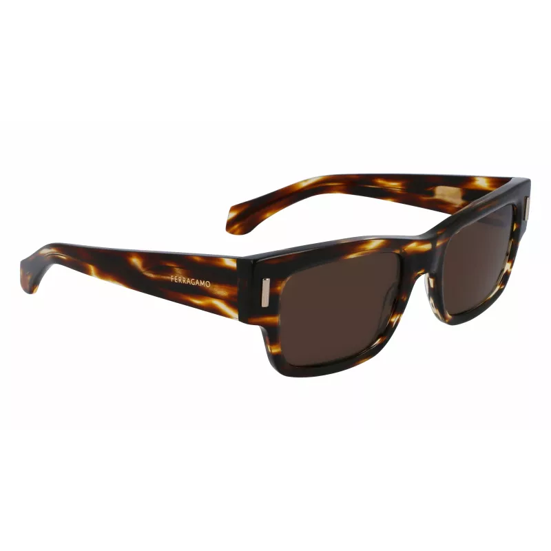 FERRAGAMO SF2011S-216 miesten aurinkolasit tumma havanna ruskea liukuväri 53 mm