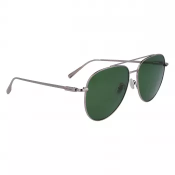 FERRAGAMO SF308S-44 miesten suorakaiteen muotoiset aurinkolasit - ruskea Havana-asetaattikehys, harmaat polykarbonaattilinssit, UV400-suoja