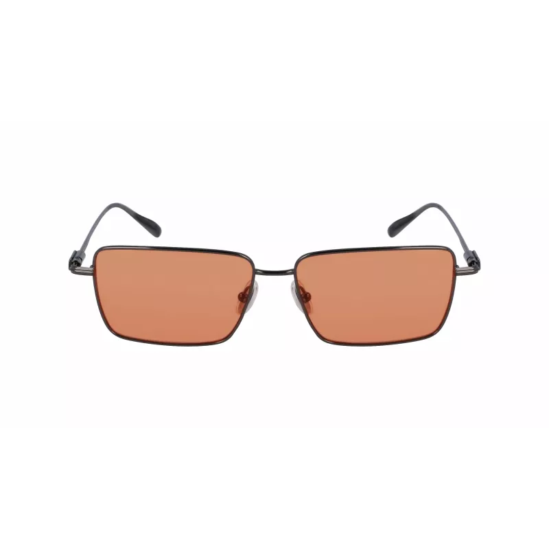 Ferragamo SF309S5715017 miesten aurinkolasit - musta asetaattikehys, harmaat polykarbonaattilinssit, 57 mm