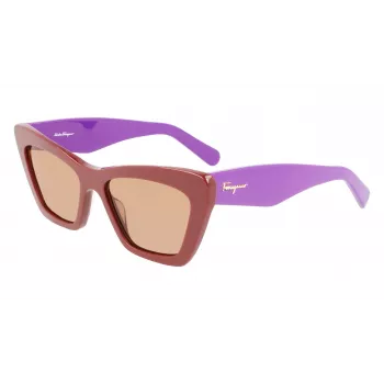 FERRAGAMO SF929S-209 naisten aurinkolasit havanna perhonen asetaatti ruskea liukuväri 55/17/145 mm