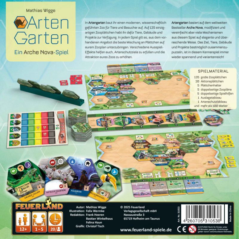 Feuerland Spiele Artengarten -lautapeli (31053)
