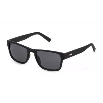 FILA SFI099V55U28P miesten suorakaiteen muotoiset aurinkolasit musta/harmaa UV400