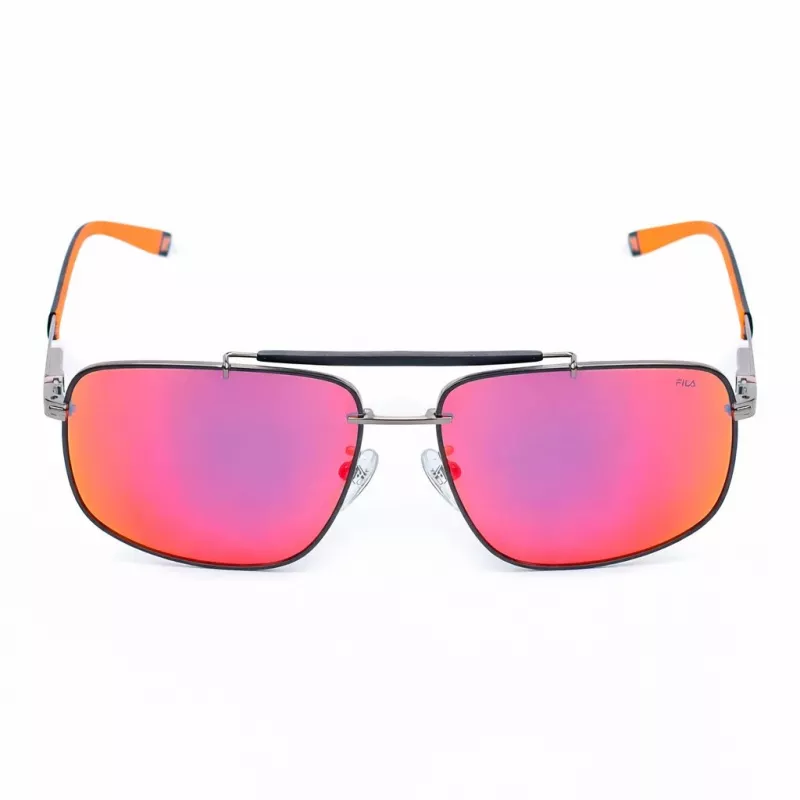 FILA SFI210V60K56R miesten aurinkolasit – musta kehys, harmaat linssit, 61 mm