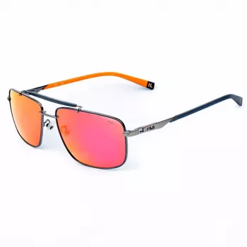 FILA SFI210V60K56R miesten aurinkolasit – musta kehys, harmaat linssit, 61 mm