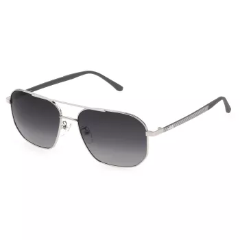 FILA SFI300V58579P miesten polarisoidut aurinkolasit - musta kehys harmaat linssit 58/16/140 mm