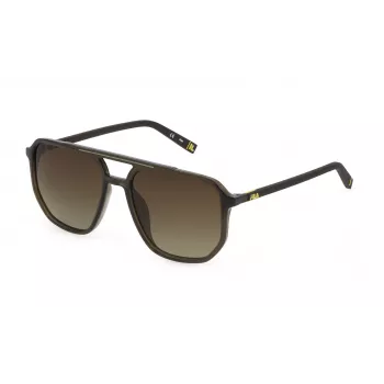 FILA SFI312-57Z51P miesten polarisoidut aurinkolasit - musta kehys, harmaat linssit, 57 mm