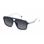 FILA SFI460-57D82P unisex-aurinkolasit, musta kehys, harmaat polarisoidut linssit, 57 mm