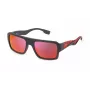 FILA SFI462-56I41P miesten polarisoidut aurinkolasit, musta kehys, harmaat linssit, 56/20/145 mm