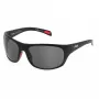 FILA SFI514-64U28P miesten polarisoivat aurinkolasit, musta kehys, harmaat linssit, 64/17/130 mm