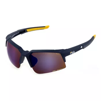 FILA SFI515-67U43B unisex-aurinkolasit - sporttinen suorakaidekehys, UV400-suoja, 67 mm linssit