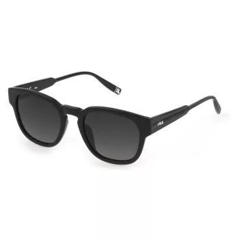 FILA unisex-aurinkolasit SFI310V51703P - polarisoitu UV400 - mustat kehykset harmaat linssit 51/21/140 mm